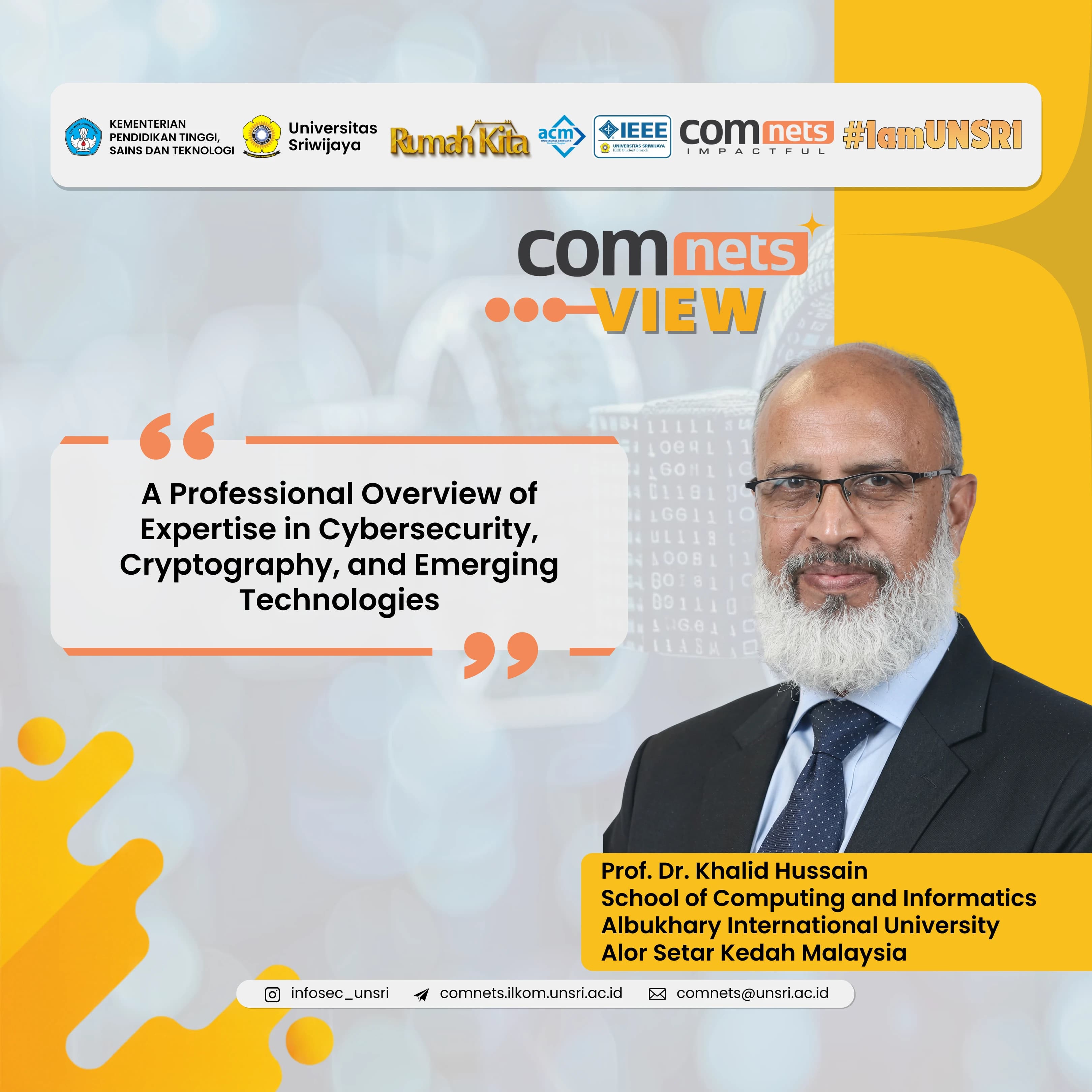 A Professional Overview of Expertise in Cybersecurity, Cryptography, and Emerging Technologies