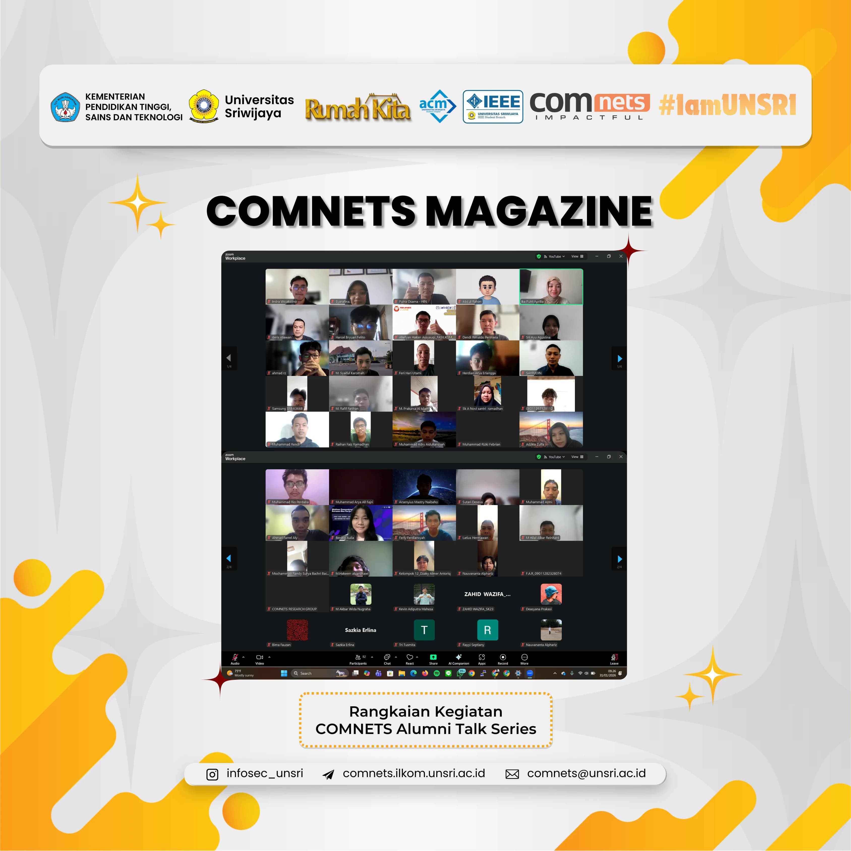 Over 100 participants! COMNETS Alumni Talk Series Successfully Discusses Pentesting and Enterprise Servers with TOP Alumni