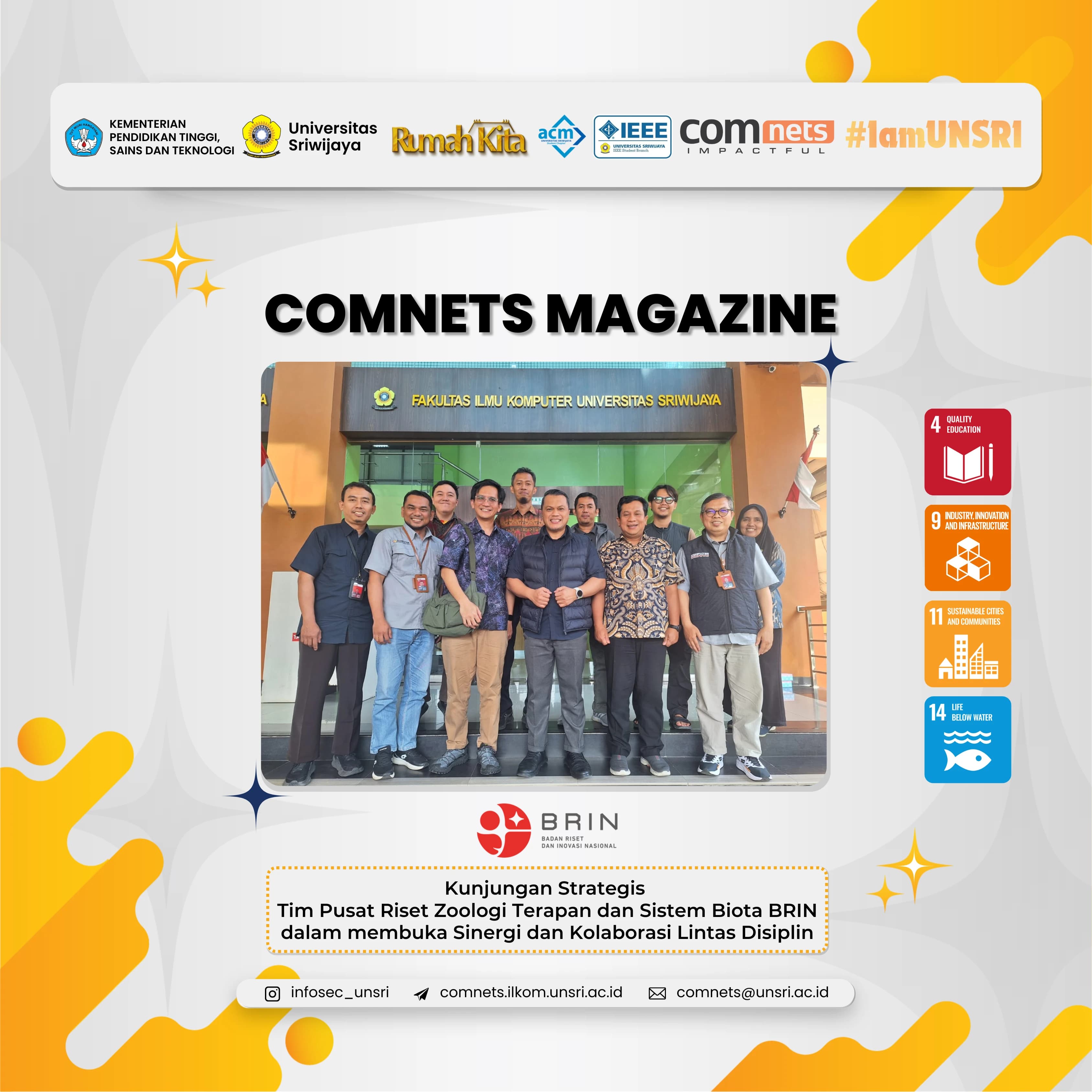 Perkuat Riset Hayati dengan Teknologi Cerdas, Tim Zoologi Terapan BRIN Jajaki Kolaborasi Strategis bersama COMNETS RG