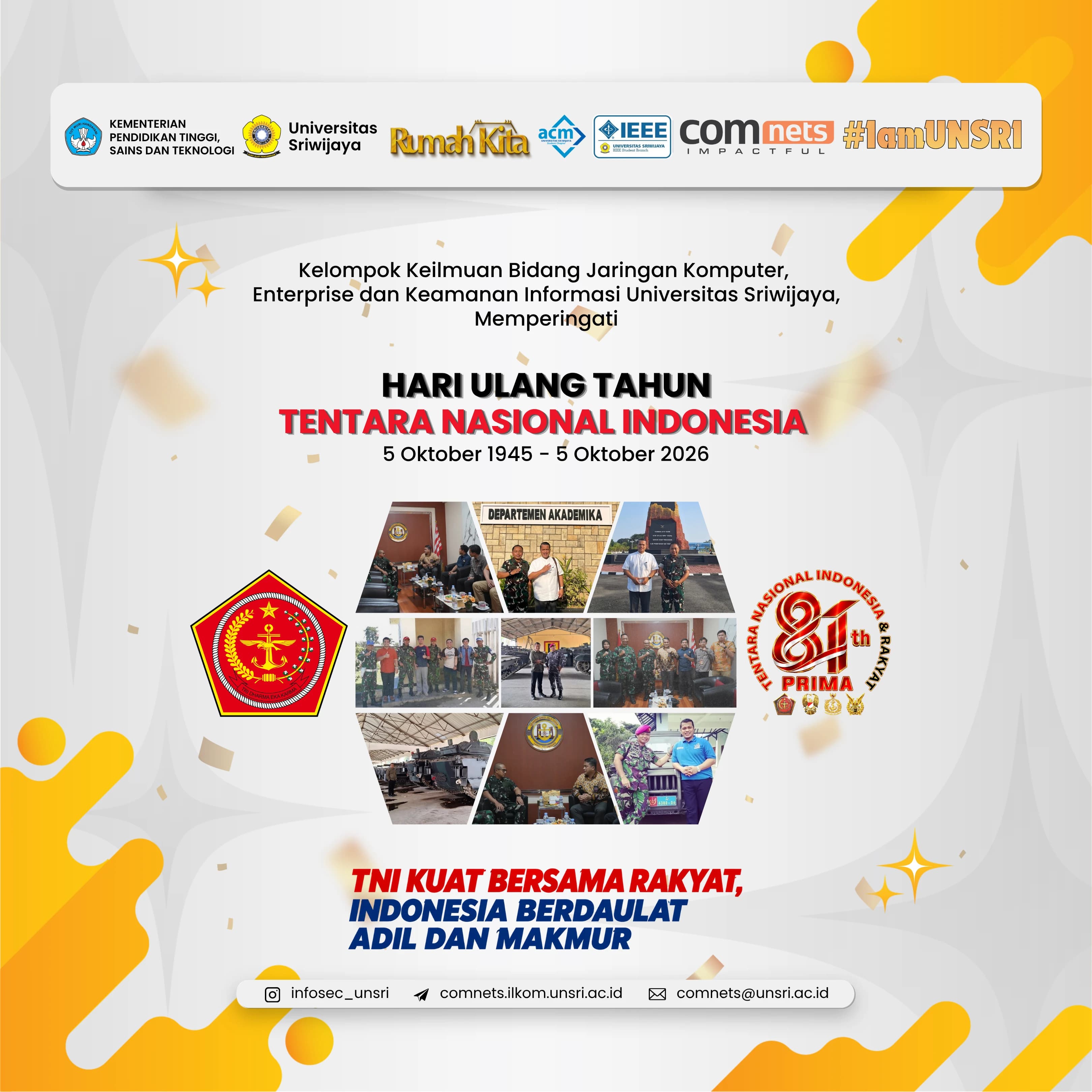 Selamat Hari Ulang Tahun ke-81 Tentara Nasional Indonesia