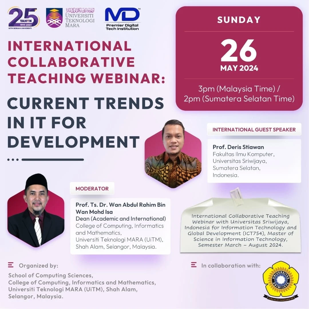 International Collaborative Teaching Webinar : Current Trends in IT for Development