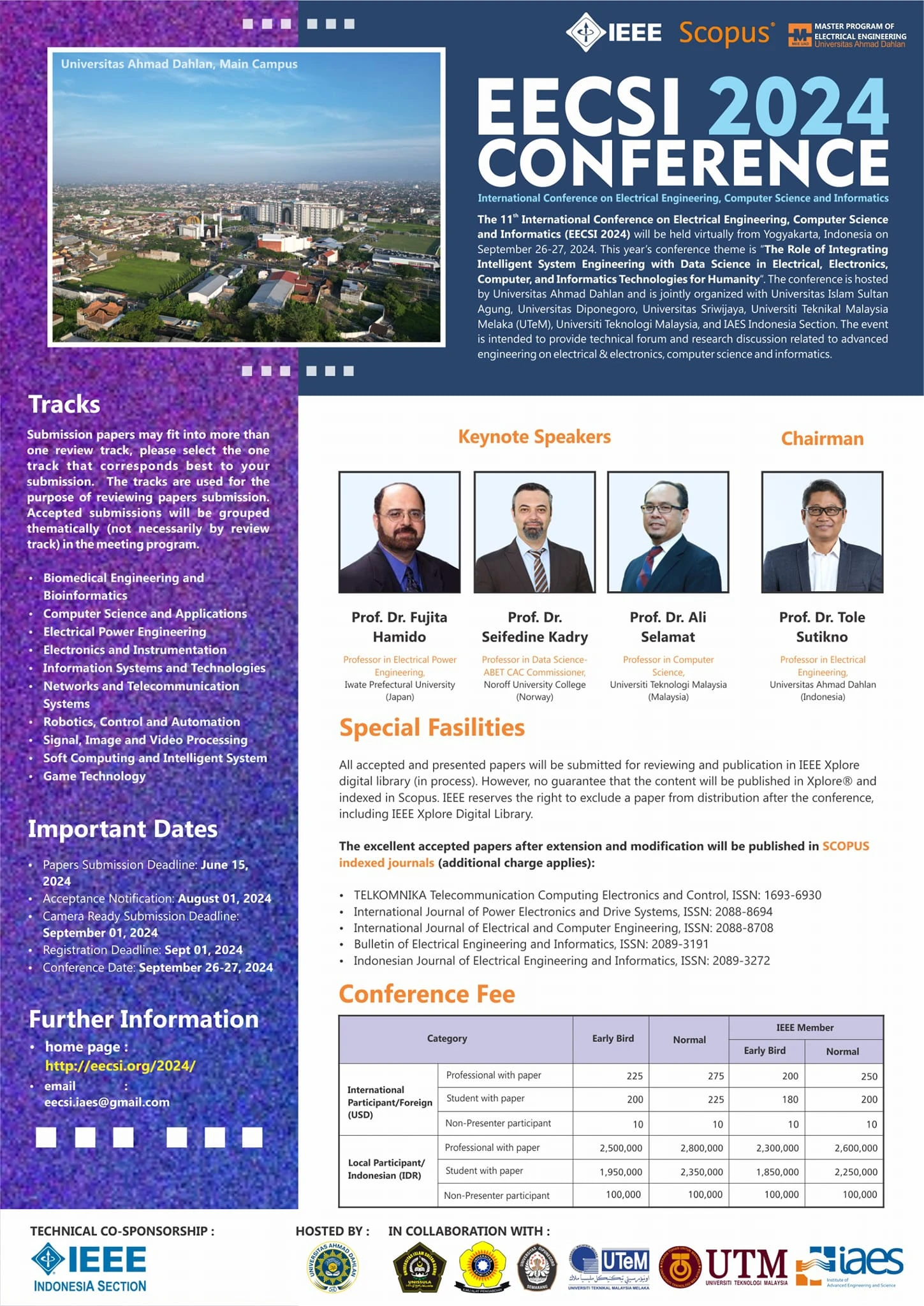 Call for papers the 11th EECSI 2024