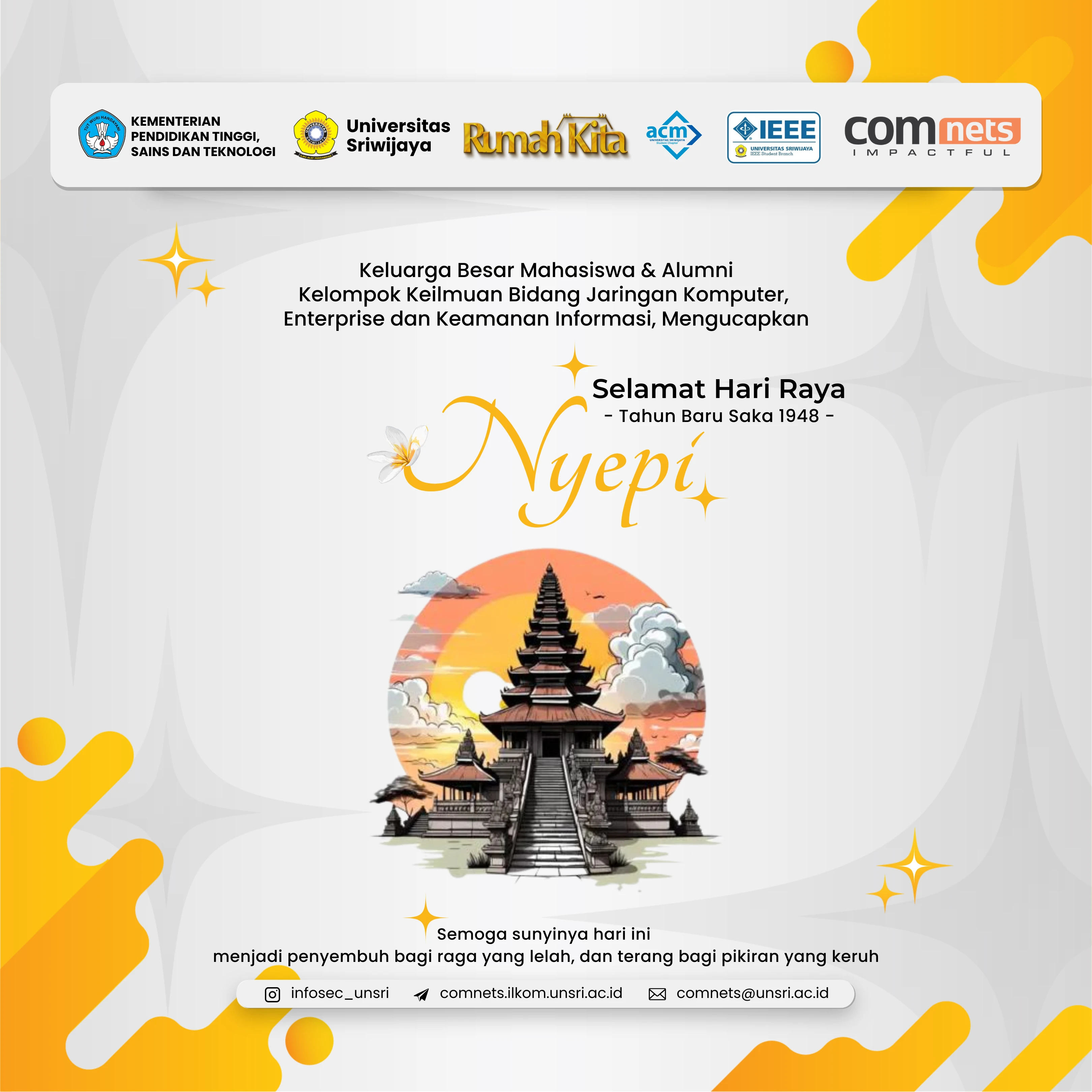Selamat Hari Raya Nyepi, Tahun Baru Saka 1948