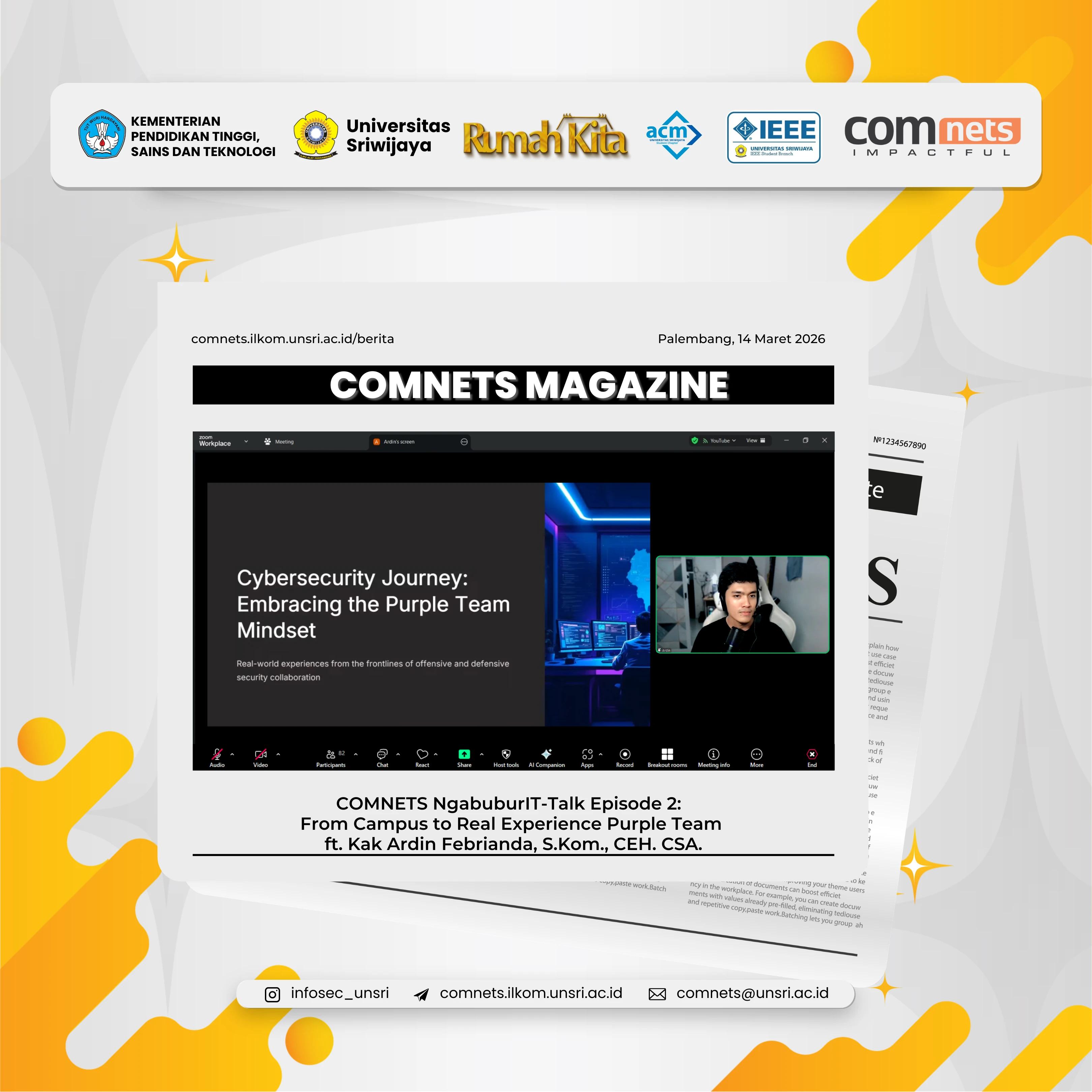COMNETS NgabuburIT-Talk Ep. 2: Bedah Tuntas Realita Karier Keamanan Siber